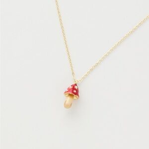 Enamel Mushroom Necklace by Fable England